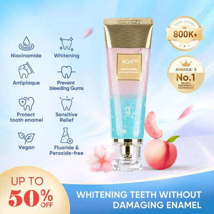 Xoermioy Niacinamide Whitening Toothpaste, Fresh Breath Toothpaste, Nicotinamide Dazzle White Toothpaste, Remove Tooth Stains